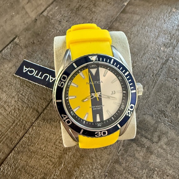 Nautica Yellow Men's Watch - Picture 1 of 4